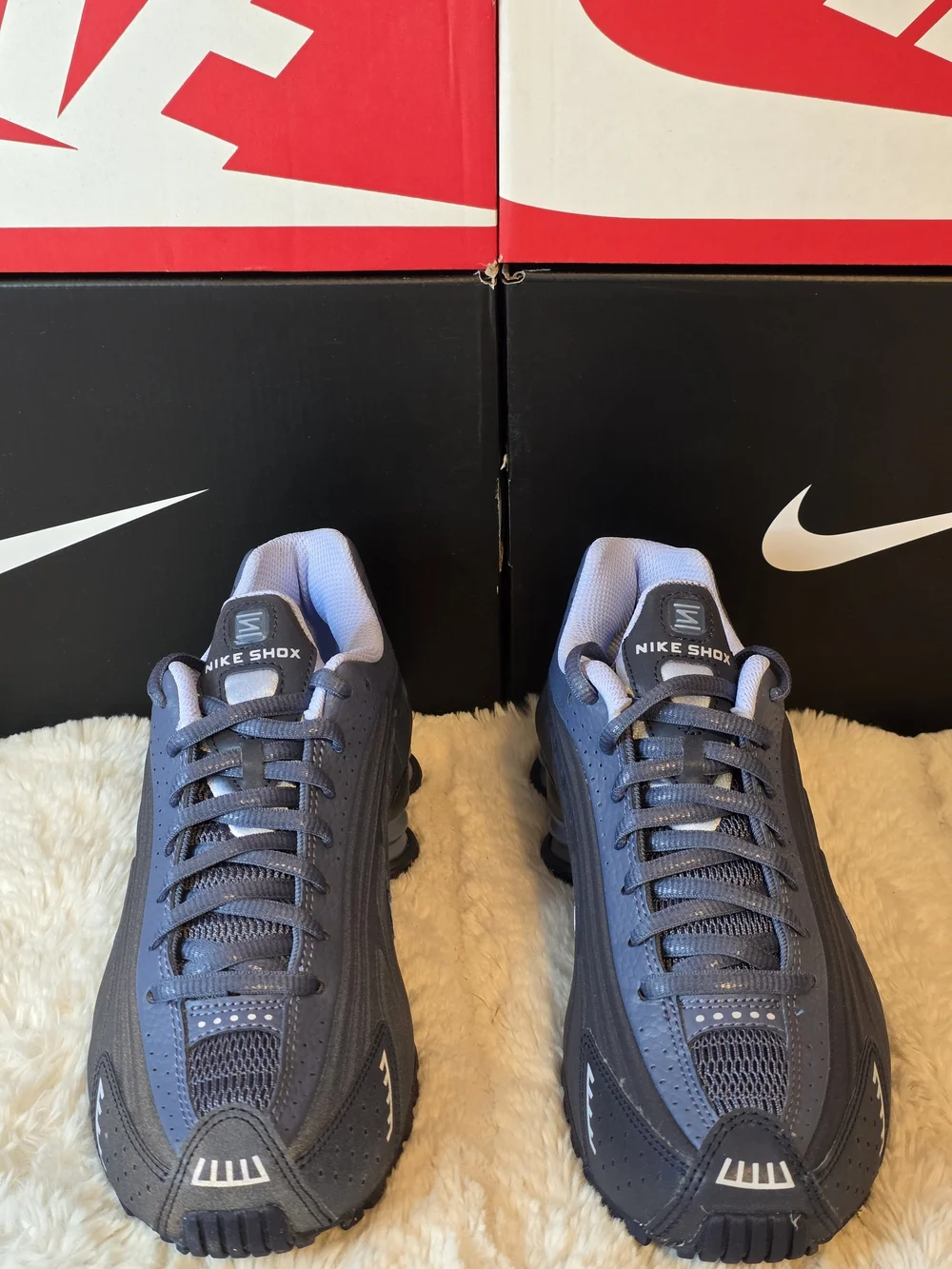 Nike Shox Running Sneakers in Black and Gray